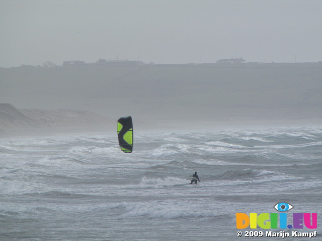 SX02947 Kitesurfer at Tramore beach